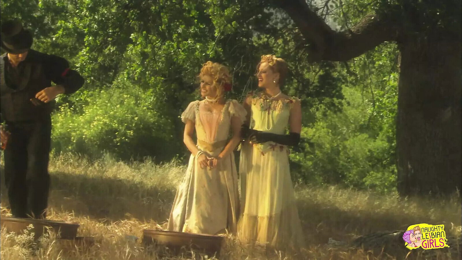 Another Blonde Lesbian Friends Getting Busy Eating Each Other Outdoors Retro Fashion