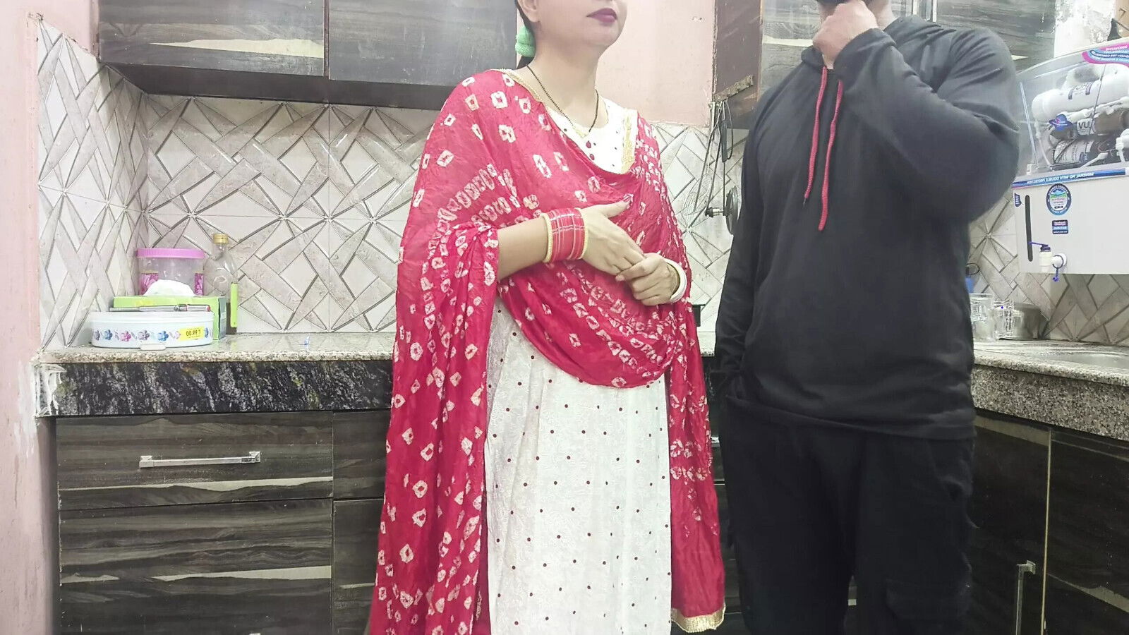 Ex-boyfriend convinced ex-gf have last fuck Kitchen Cumshot sexy Beautiful body-