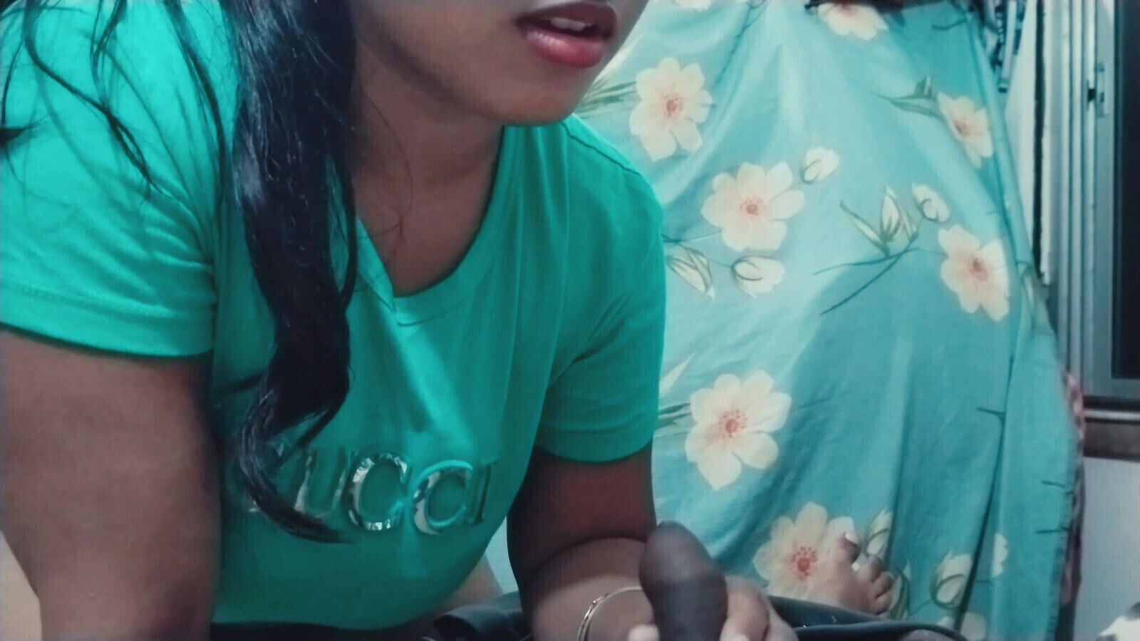 Indian wife extreme blowjob, deepthroat fuck before night