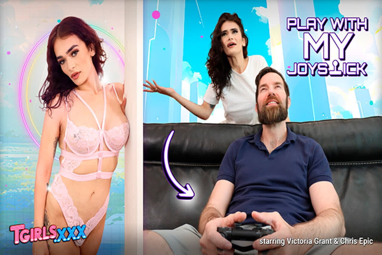 TGIRLS Leave Playstation Fuck Here
