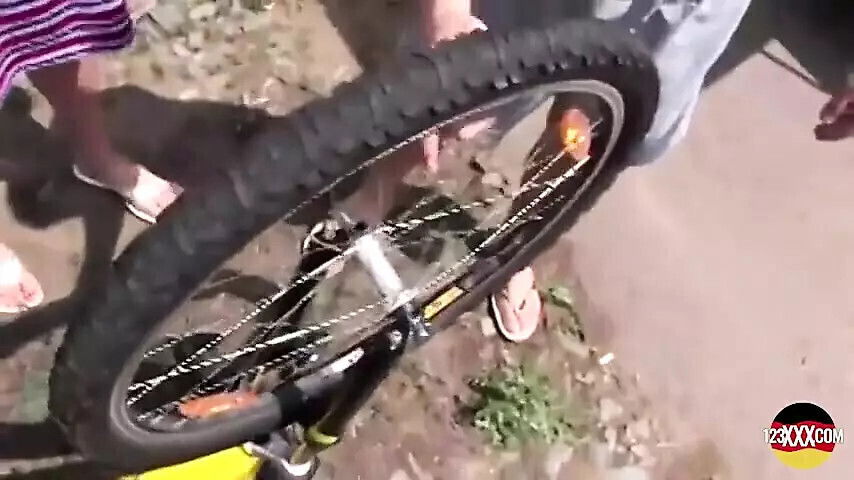 Master Cyclist Riding Pleasuring Horny Blonde