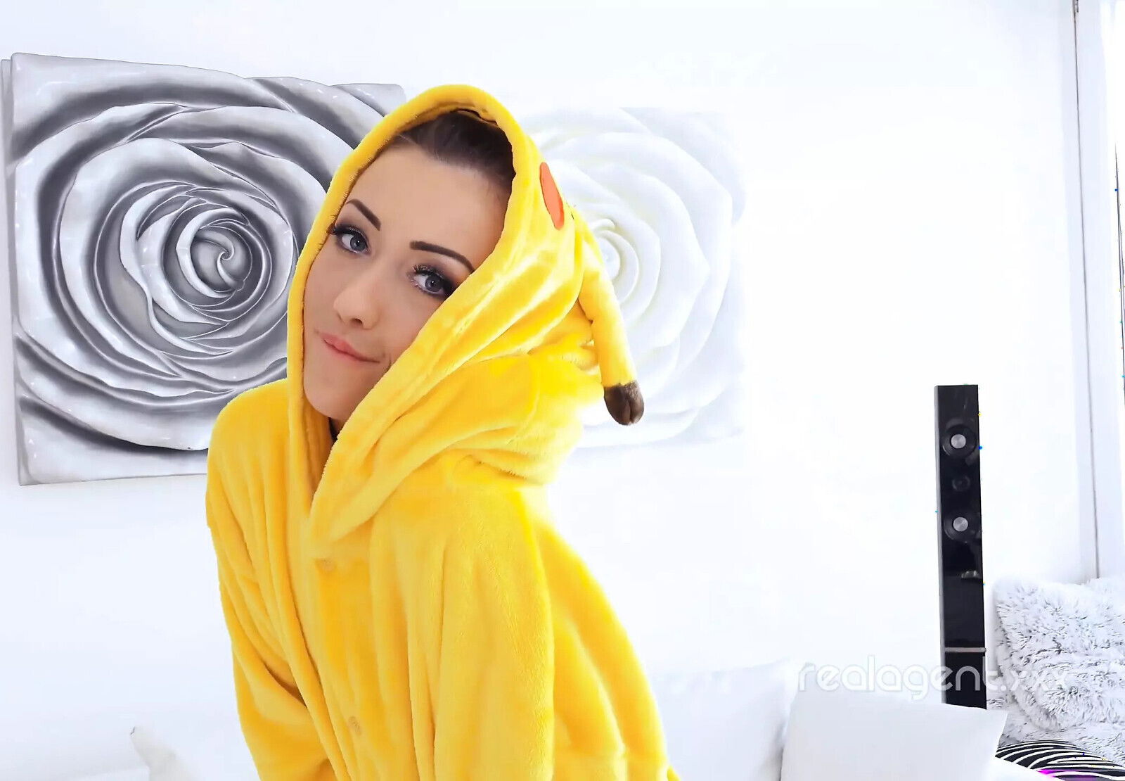 Cute Dimpled Darling Empera Fond Cosplaying Different Characters Chose Pikachu This Time