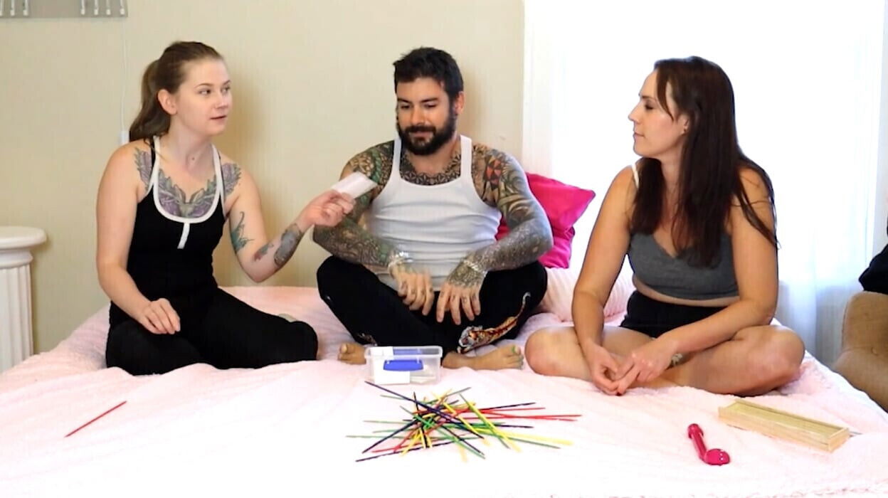 girls lose strip game lucky gets reward