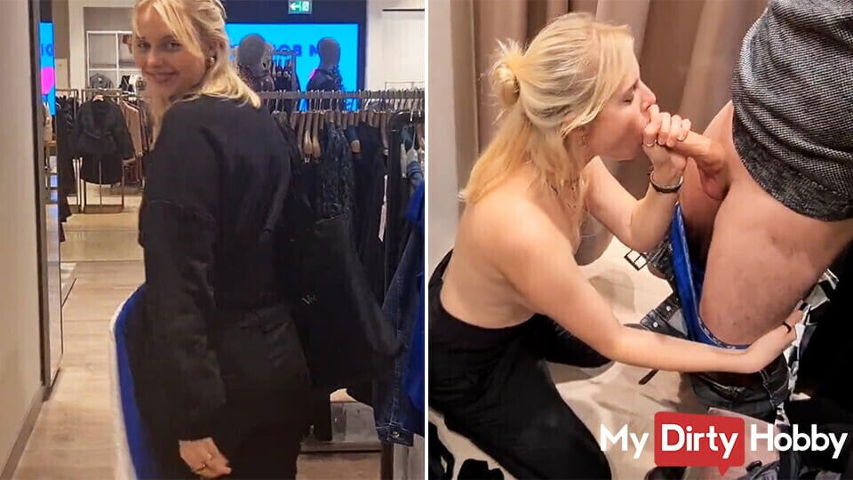Quick blowjob dressing room MyDirtyHobby
