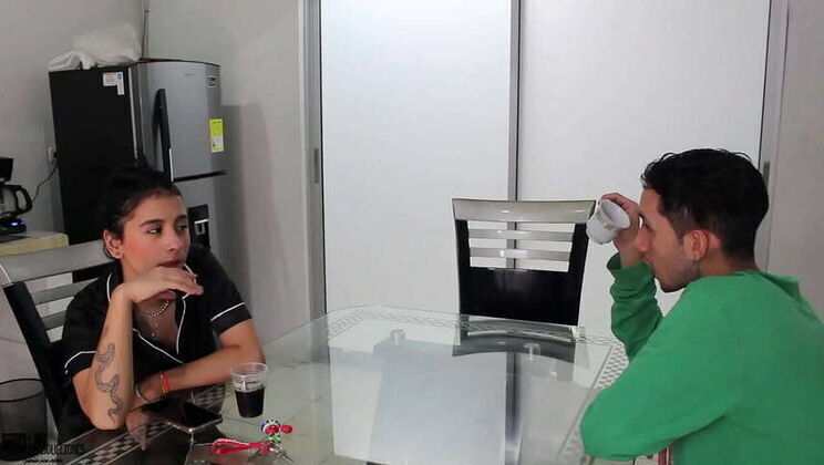 When husband's cuckold away, stepson gives better pussy pounding. FULL CUM-SHOT HISTORY