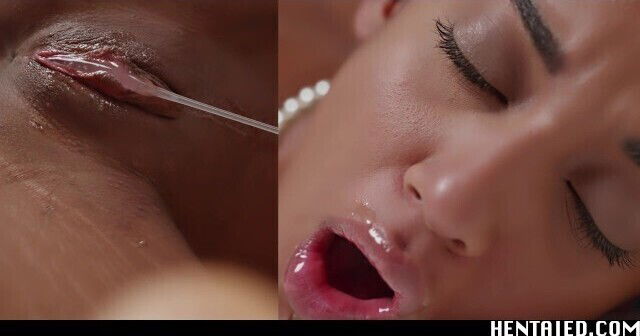  Fake cum scene with blooming Capri Lmonde from Hentaied 