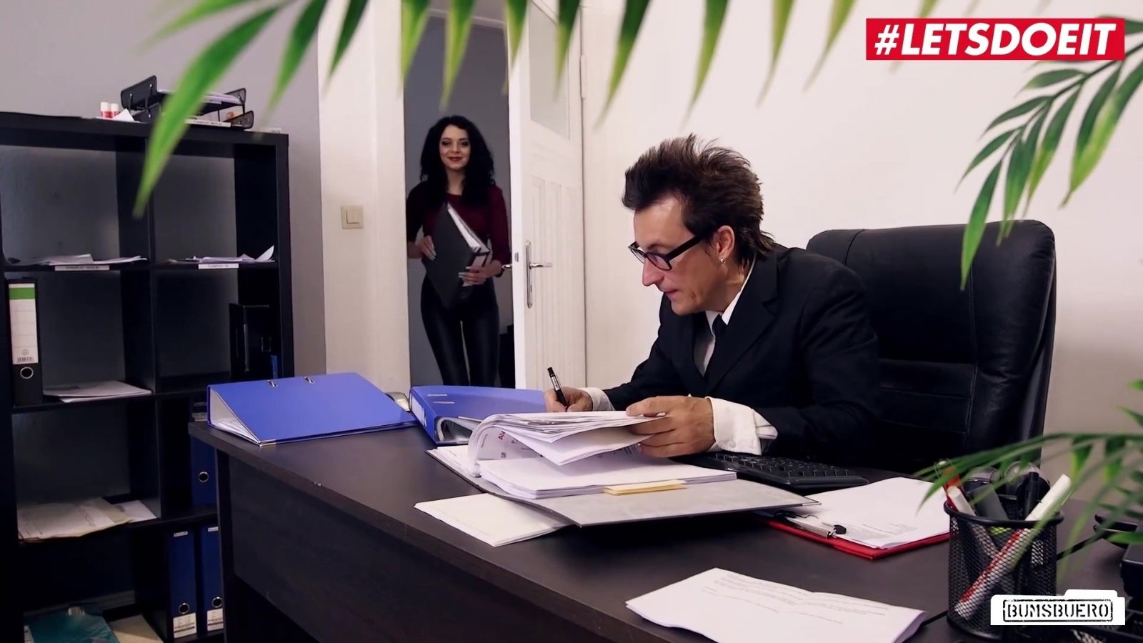 Khadisha Latina Office Secretary Seduces Boss Promotion