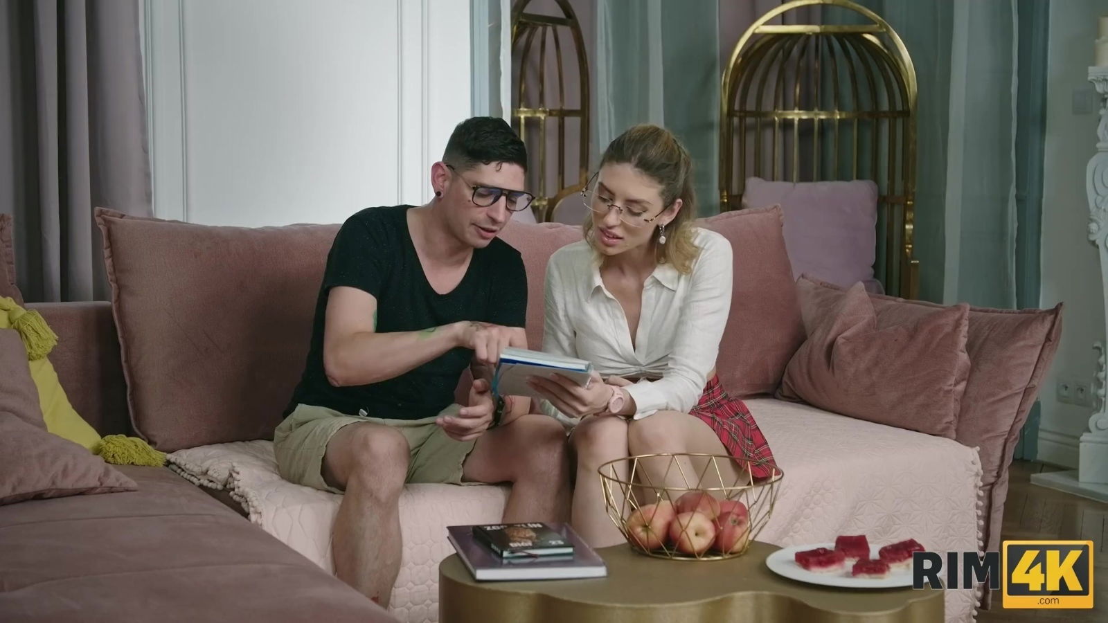 Gorgeous Fanta gives rimming school uniform