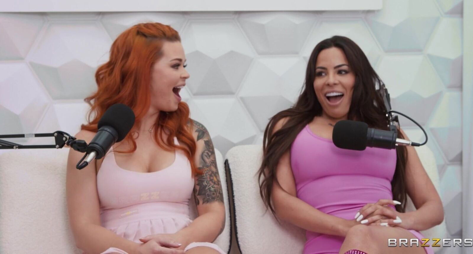 Brazzers Podcast Interracial Threesome Episode with Latina Luna Star, Ricky Johnson Redhead Sinatra Monroe