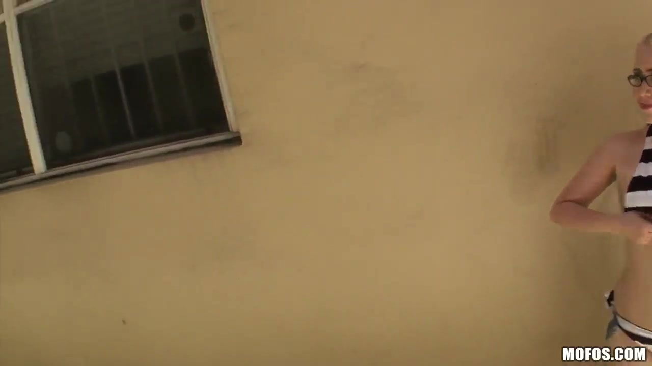 Sexy blonde glasses Raine loves