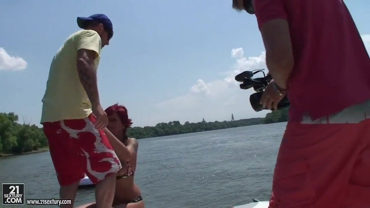 Patricia Gold riding hard pecker yacht