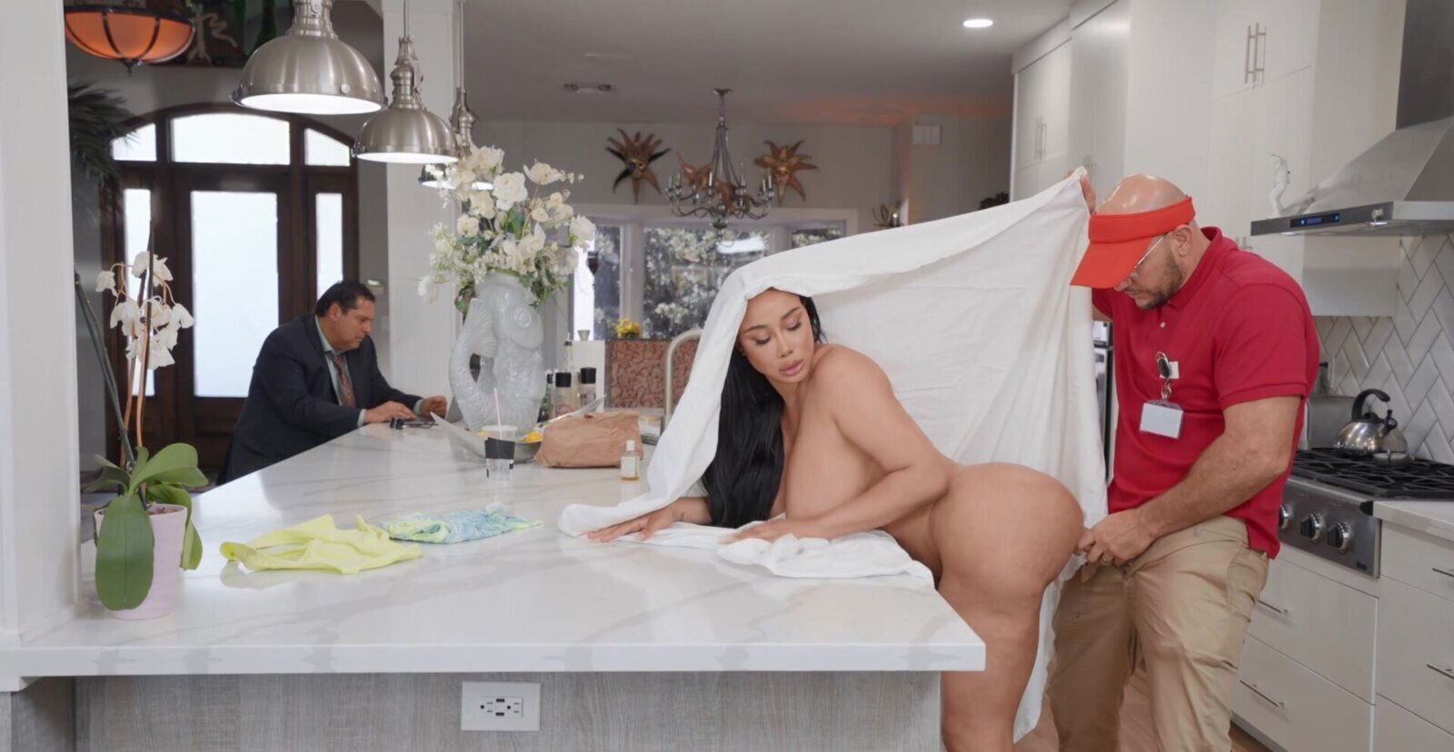 Horny fucks thick Latina wife merciless home perversions