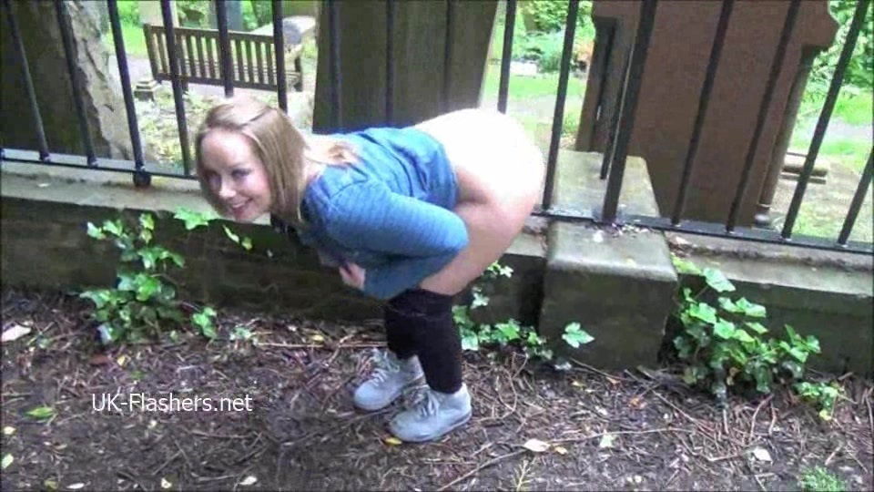 Cute Ashley Riders flashing overcoming shyness