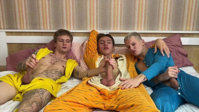 Group twinks pajama party juicily fucked each other balls