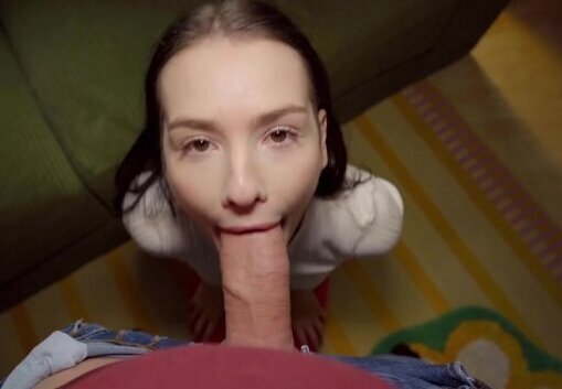 Public Agent Santa helper Matty Mila Perez public blowjob dick