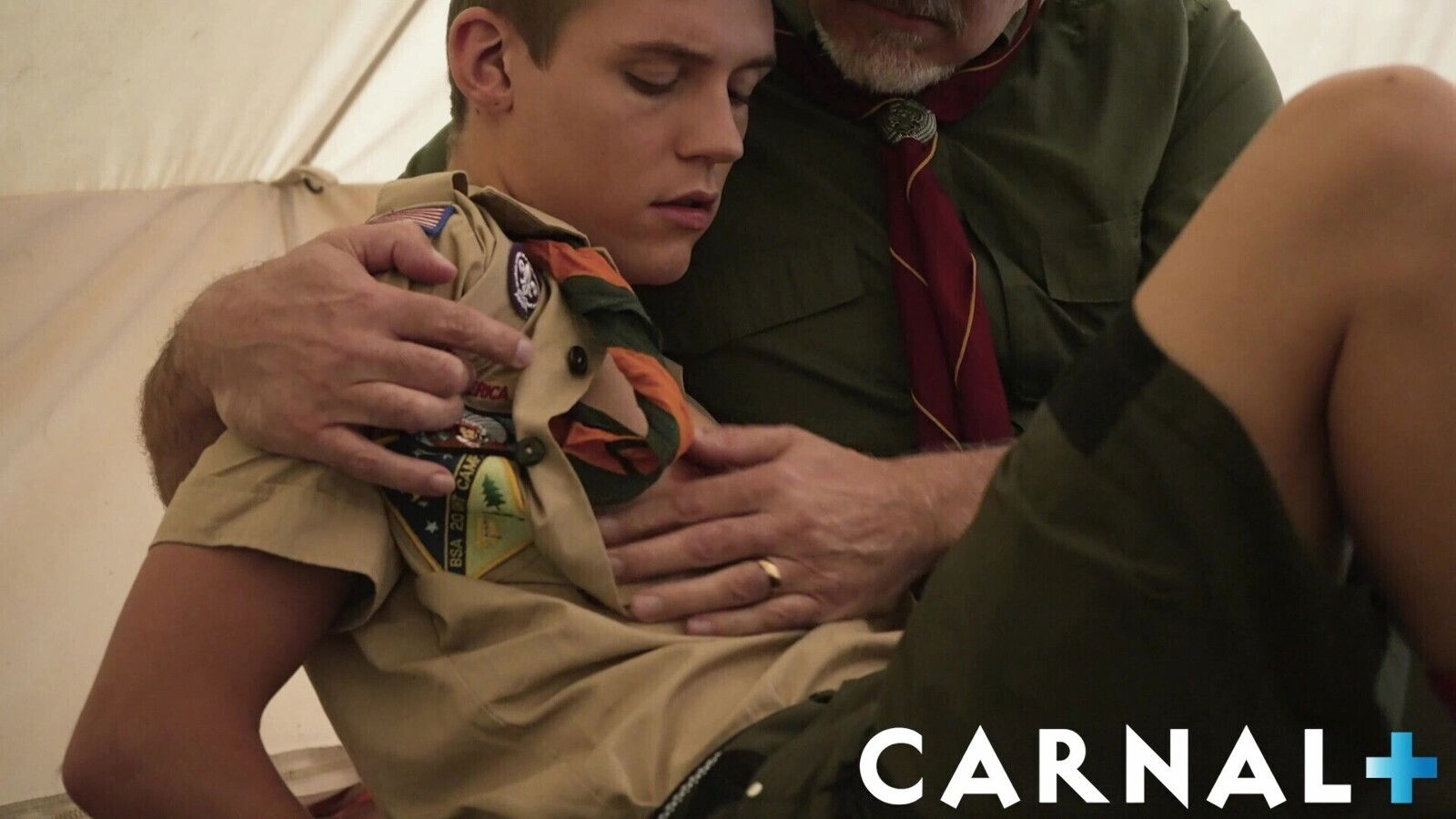 ScoutBoys Silver fox Scoutmaster Smith barebacks smooth innocent boy