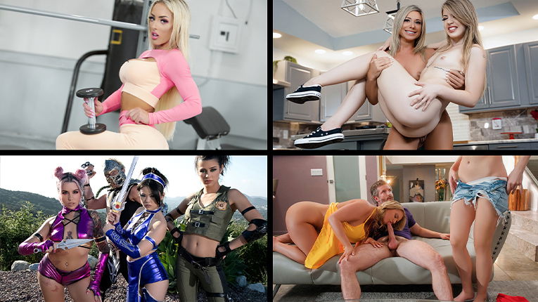 Penny Barber & Sophia Locke & Kylie Rocket in Muscle Mommies Compilation - TeamSkeetSelects