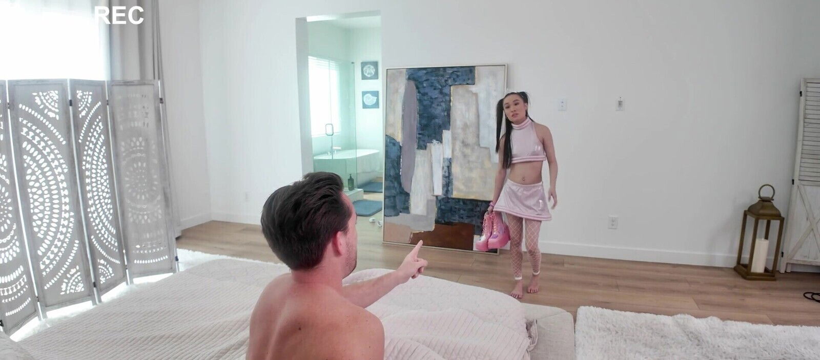 Gorgeous London enjoys during dicking doggy style position