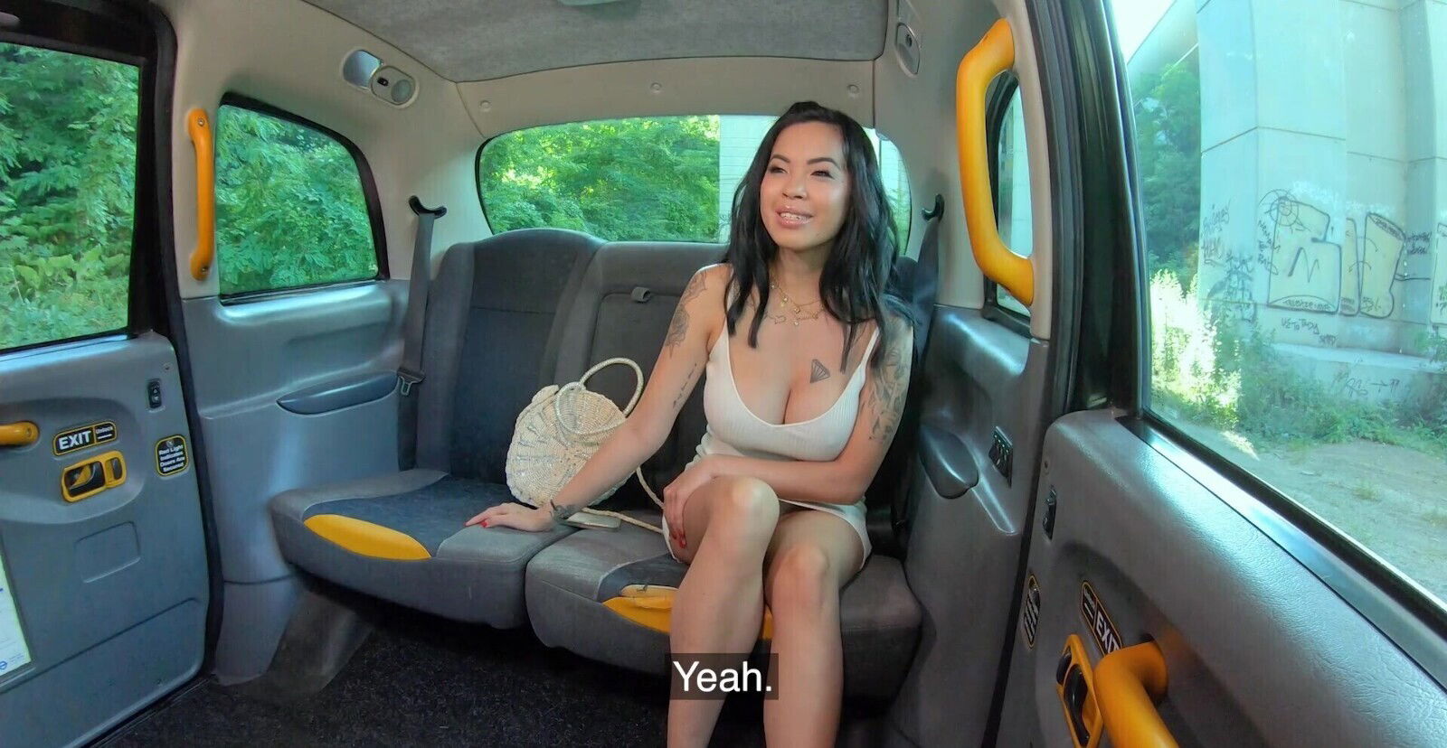 Jade with moans while being fucked doggy