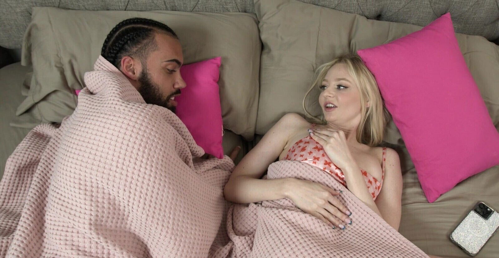 Jenna Fireworks enjoys while sucking boyfriend's black