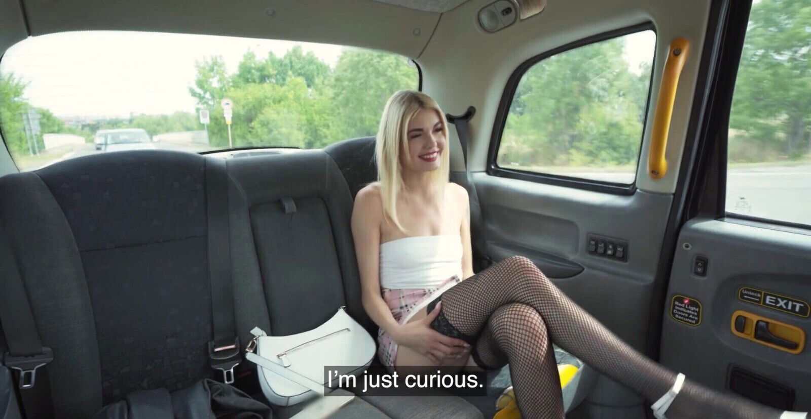 video Luna Wolf with shaved pussy wearing lingerie