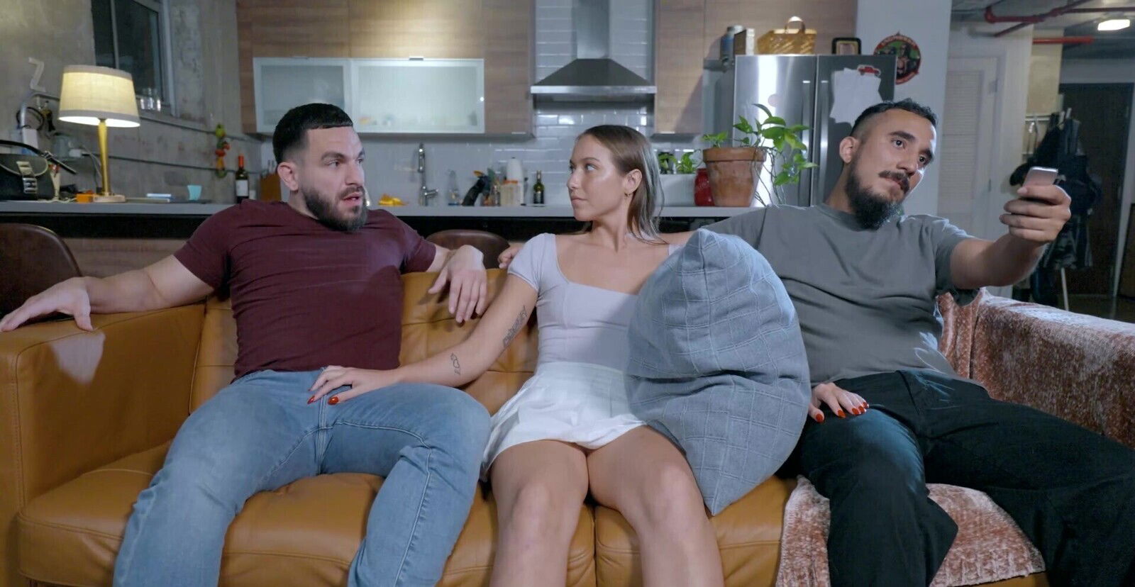 Amazing Violet Reign gives head gets fucked lover