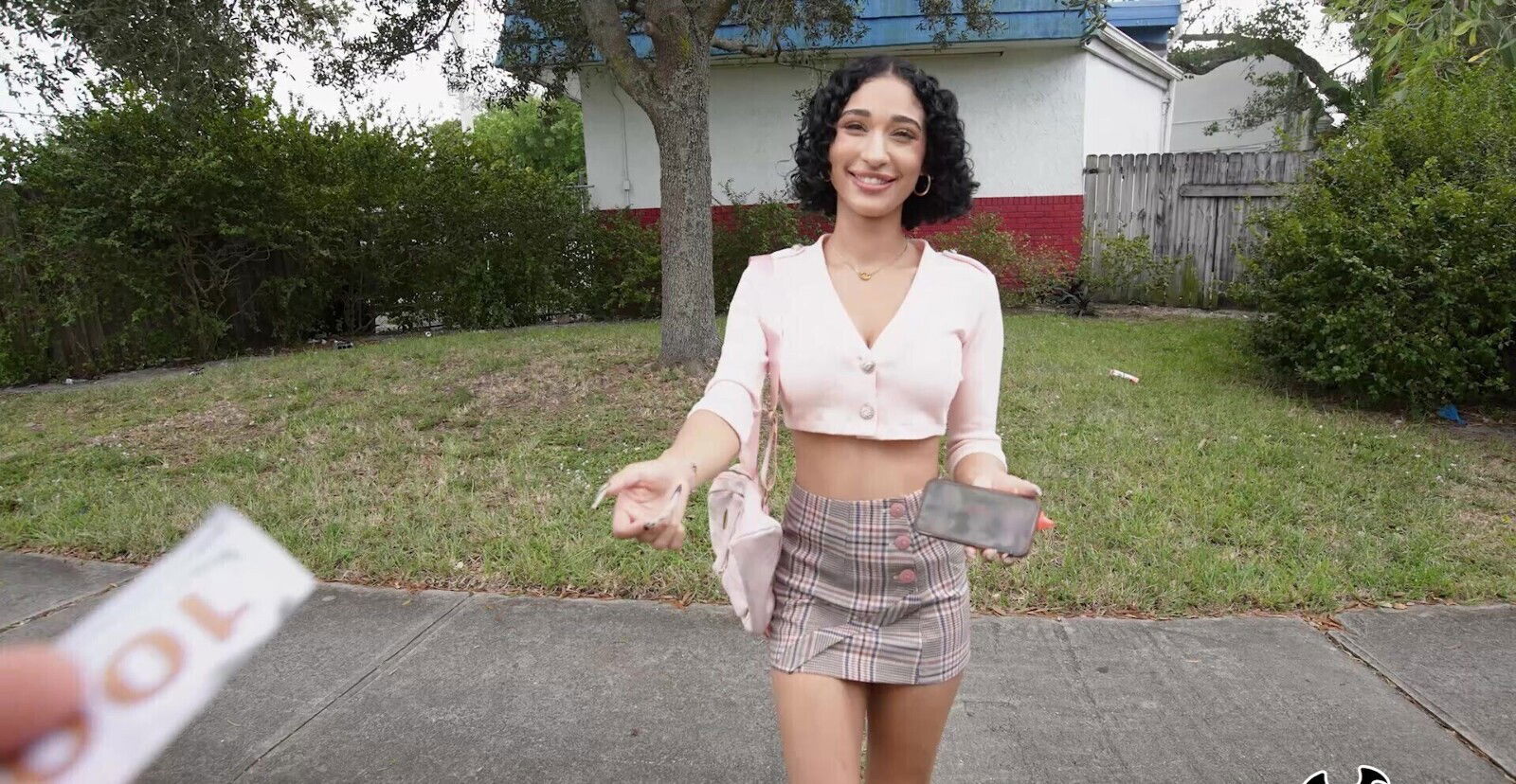 Lina Love with natural enjoys during interracial