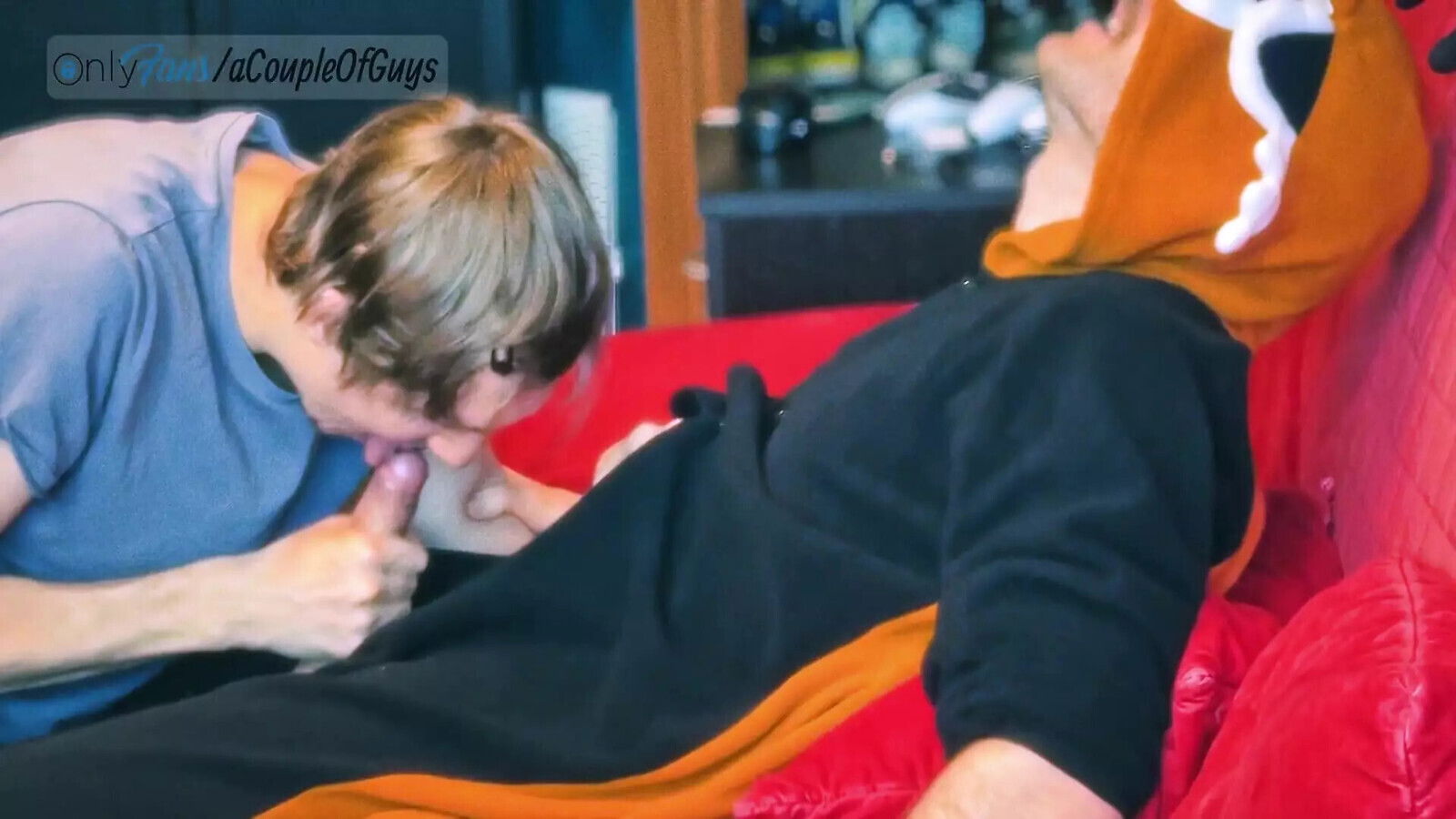 Blow Friend While Chilling Tanuki Pajamas