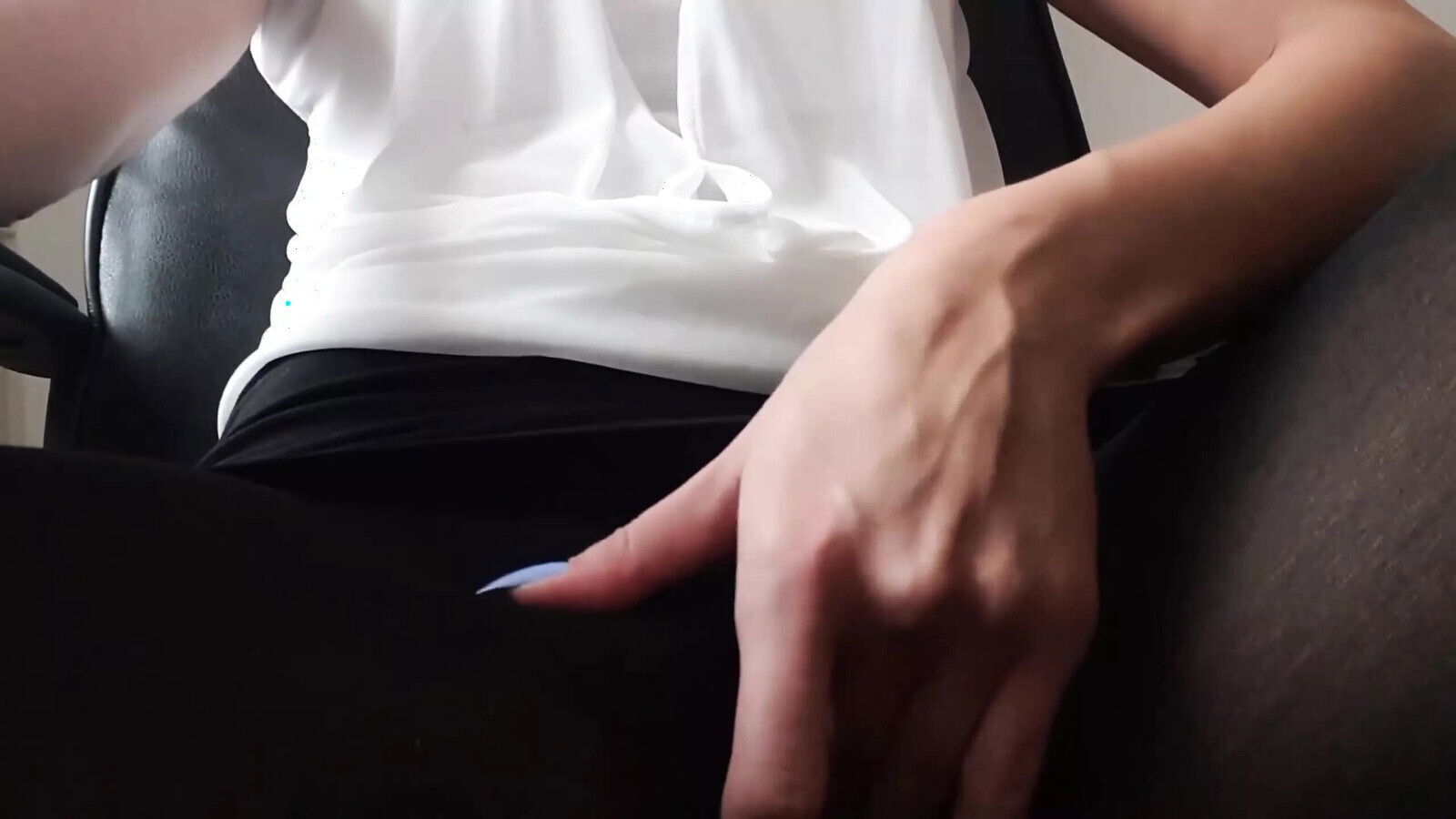 Horny Ripped Pantyhose Fingered Pussy Work