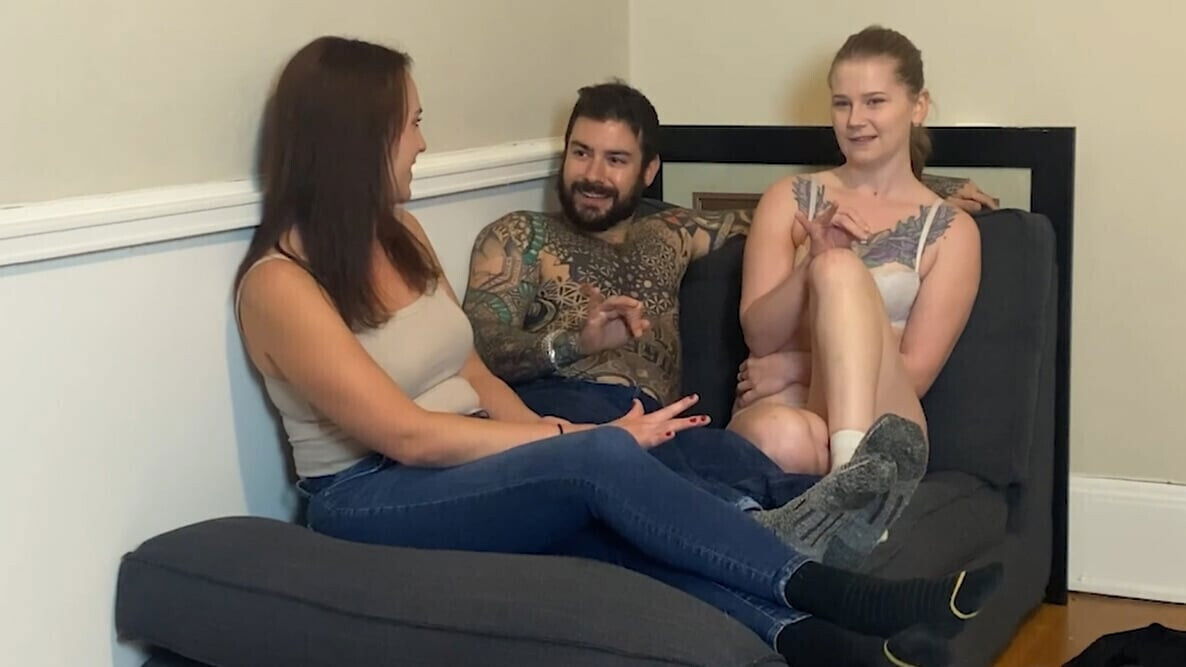 amazing blowjob from both girls reward Strip Fingers Down game