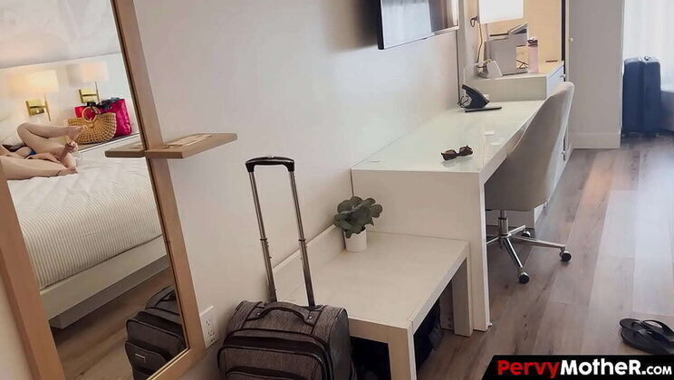 Mom's Naughty Vacation: Caught Masturbating Bikini