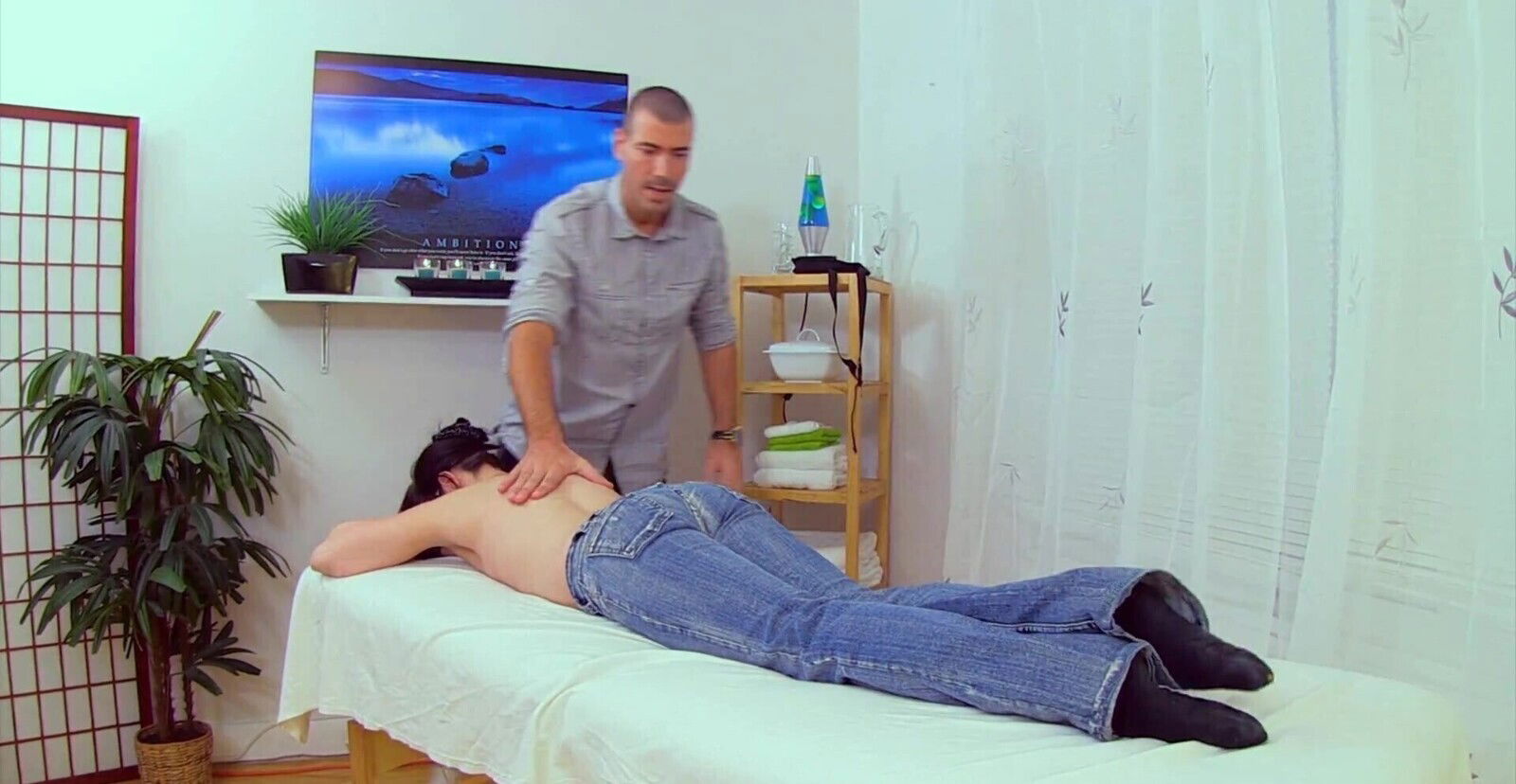 after passionate fucking with adorable Lovely Evil