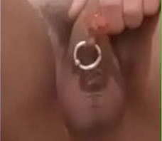 Shoved a huge bottle into anal and came from fisting