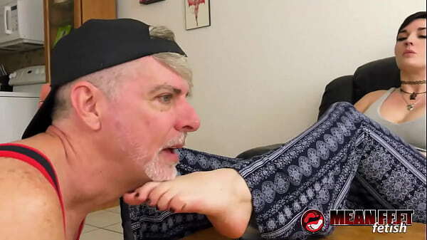 Richard Lennox Enjoys Sniffing Licking Irene Silver Feet