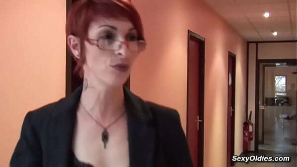 Redhead French mature fucked work