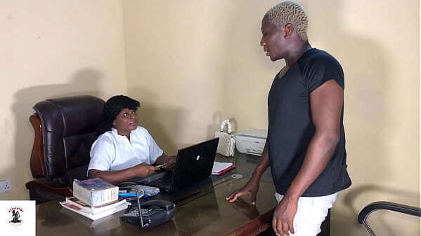 SEXY NURSE HELP WITH FALLING DICK STAND