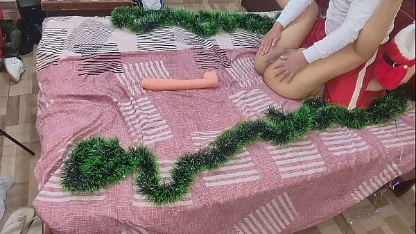 Sucking stepmother'_s pussy Christmas.