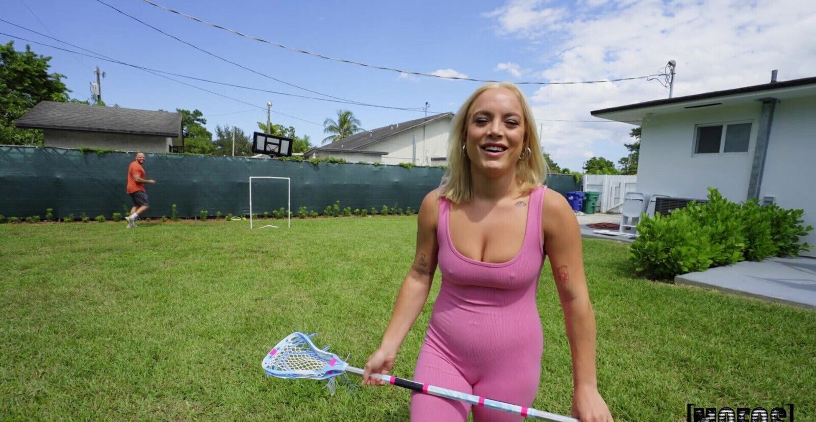 Blonde Monet drops clothes fucked neighbor