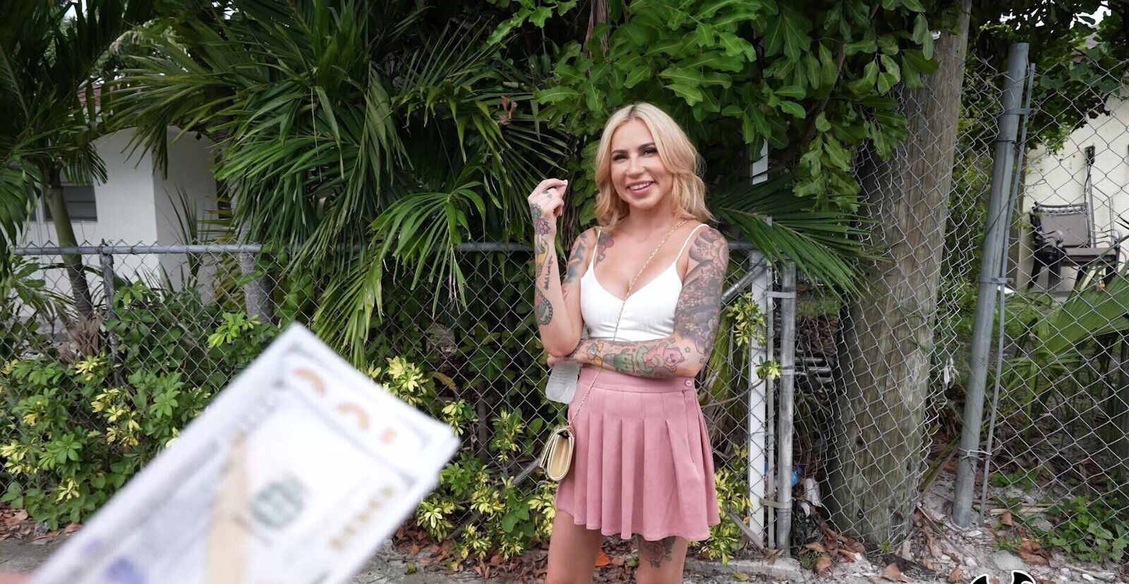 Tattooed blonde darling getting fucked hard Mayara Lopes