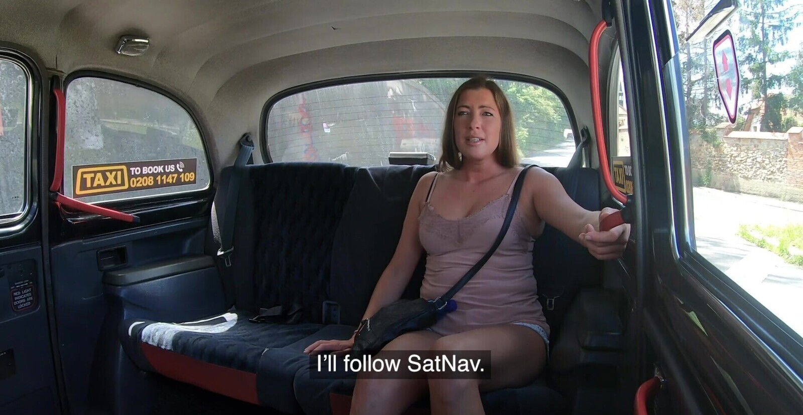 Busty passenger Elisa Tiger drops clothes fucked good