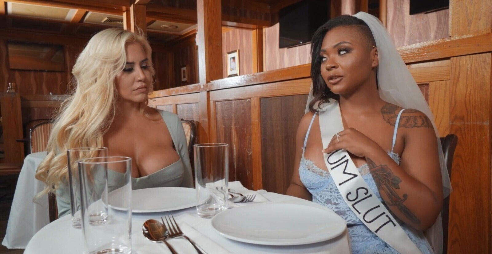 Rita Daniels moans while getting pleasured Caitlin Bell