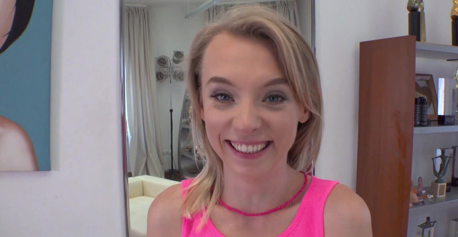 blonde model moans while getting fucked