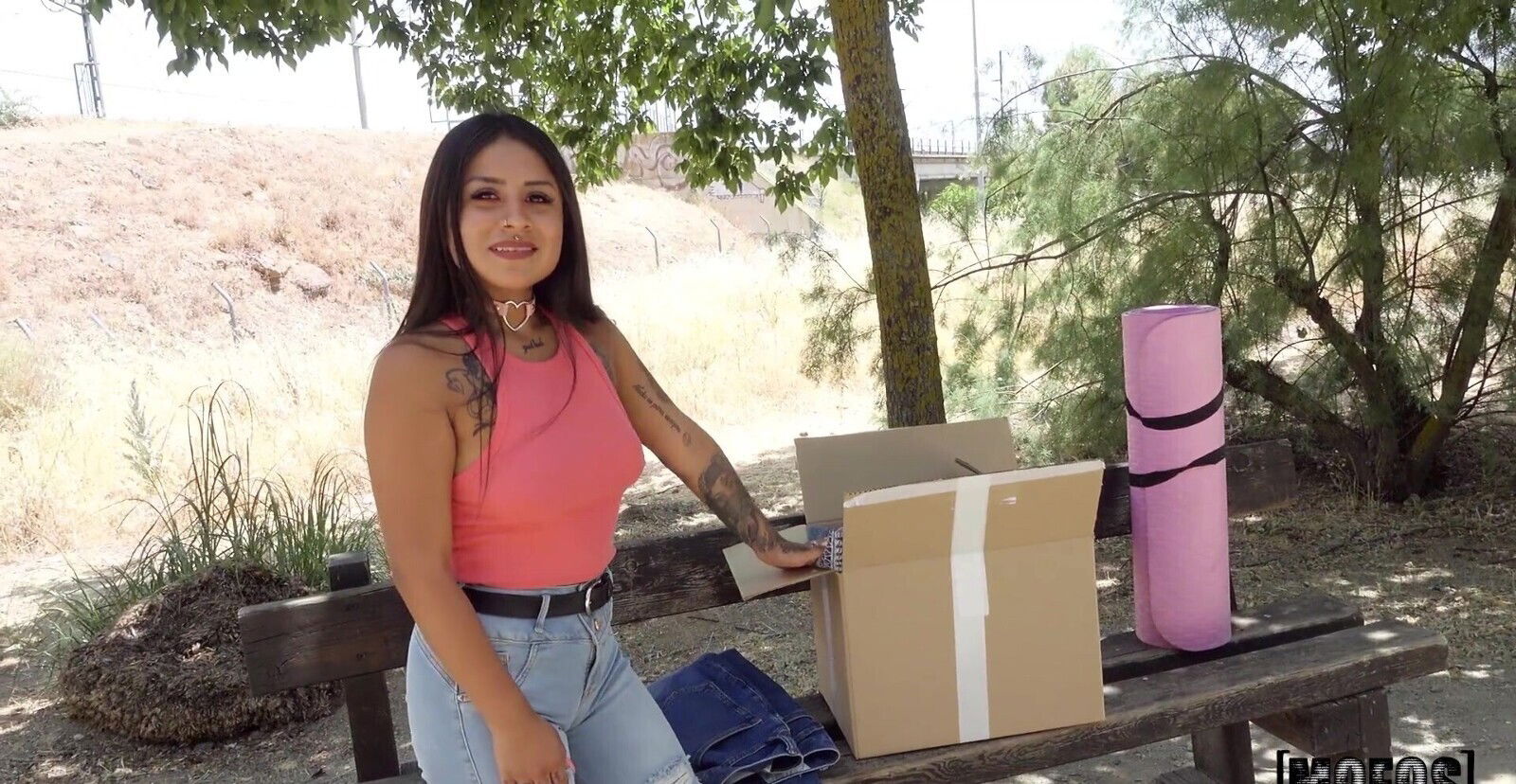 Outdoor dicking with brunette darling Catalina Devil