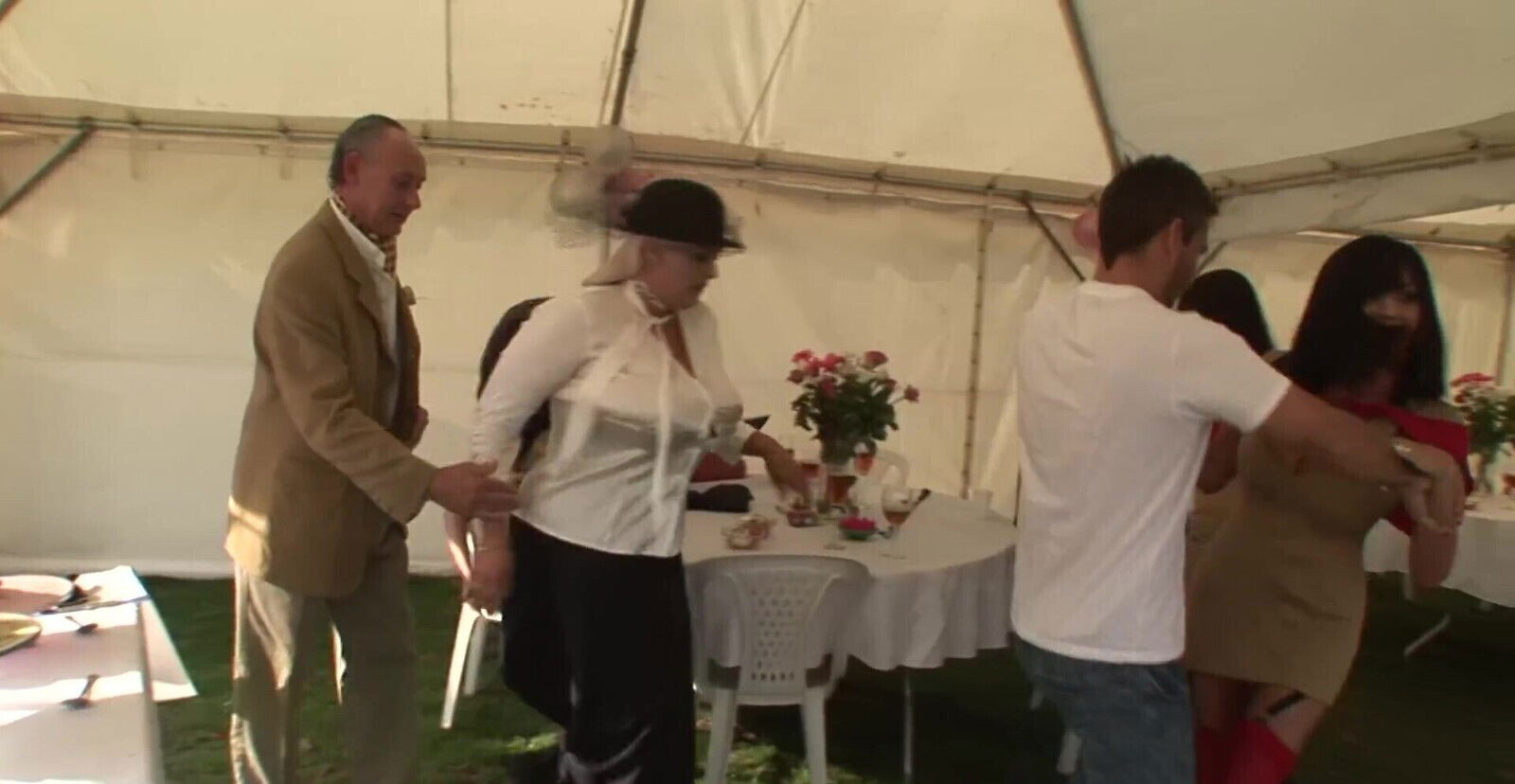 Hardcore group with models Kirsten Halborg Romana Ryder