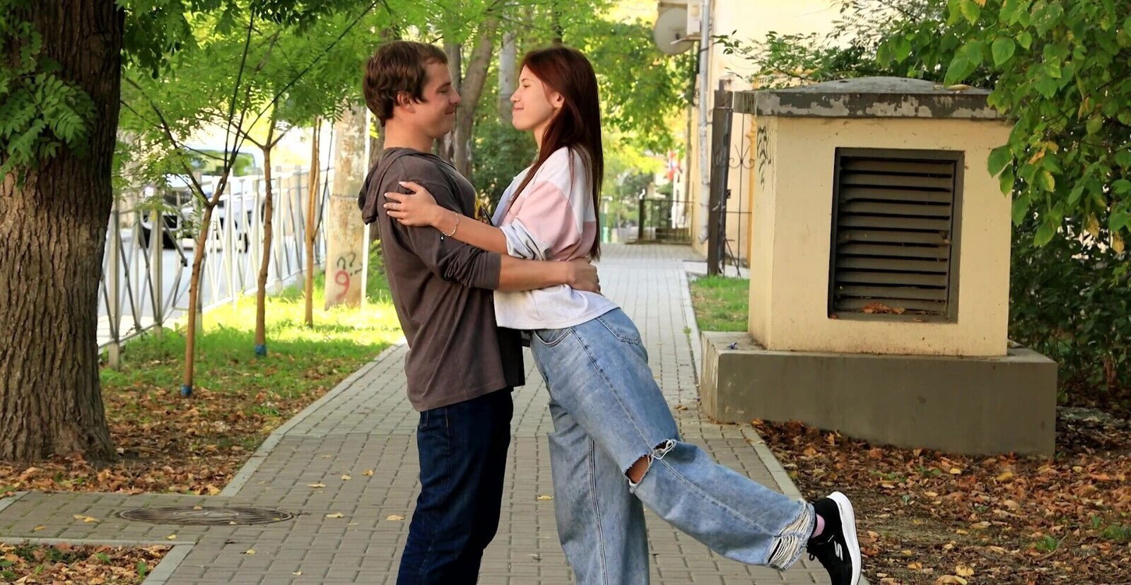 Gentle kissing leads passionate with cute Nika Murr