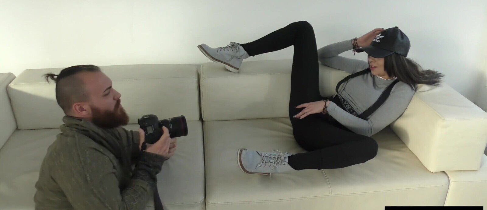 Rough interracial threesome with brunette Khadisha Latina