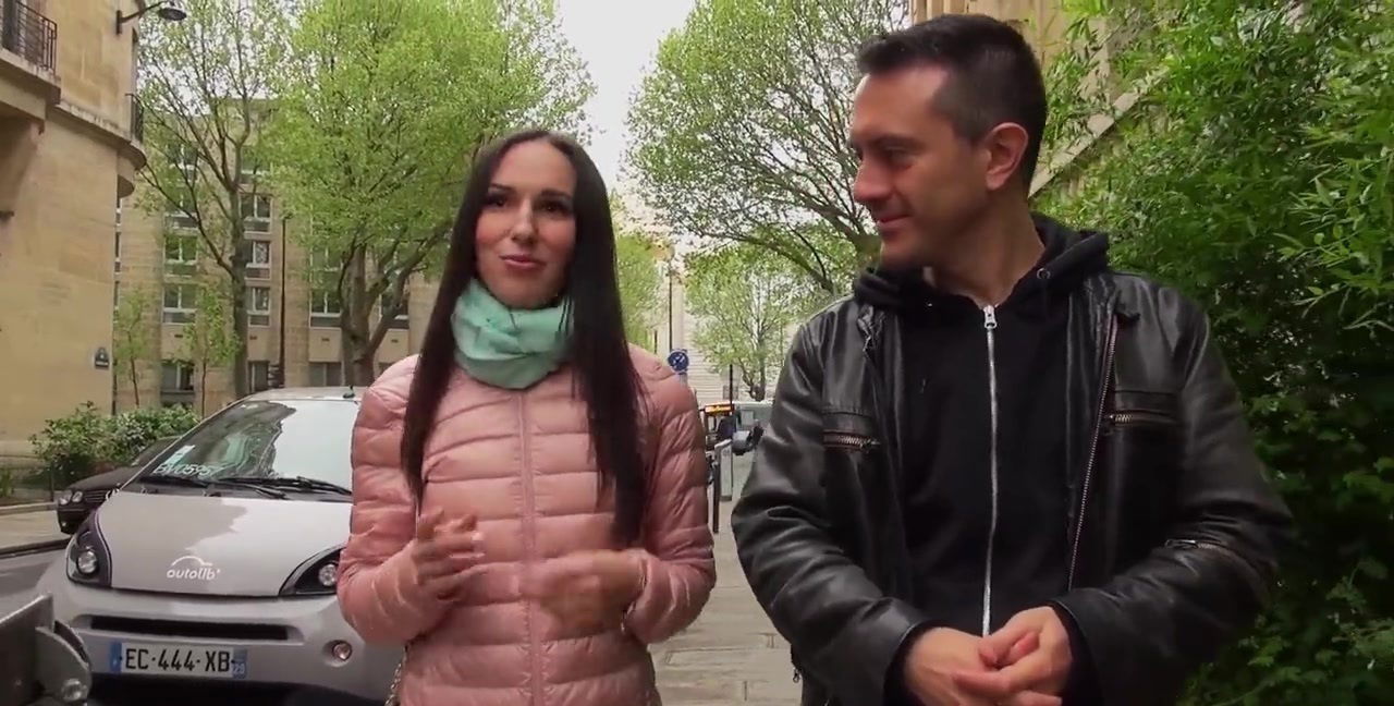 Sexy brunette Moon sucks dick gets fucked