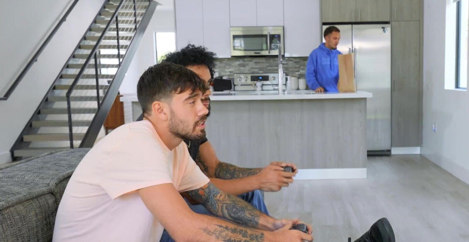 Busty blonde wife Victoria Lobov gets double penetrated studs