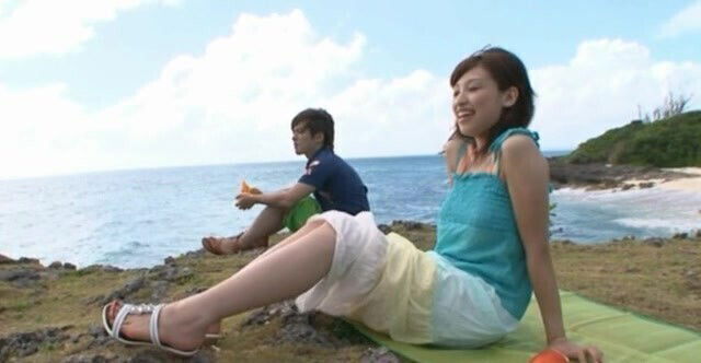 Outdoor dick sucking beach with Syouko Akiyama