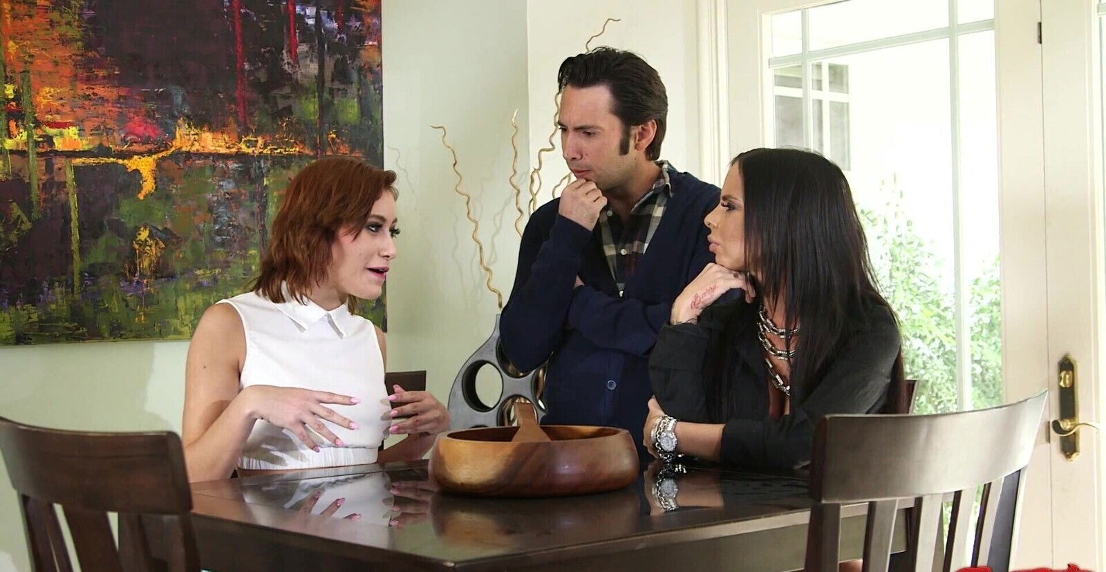 Pornstars Brandy Aniston Marina Angel have with lucky